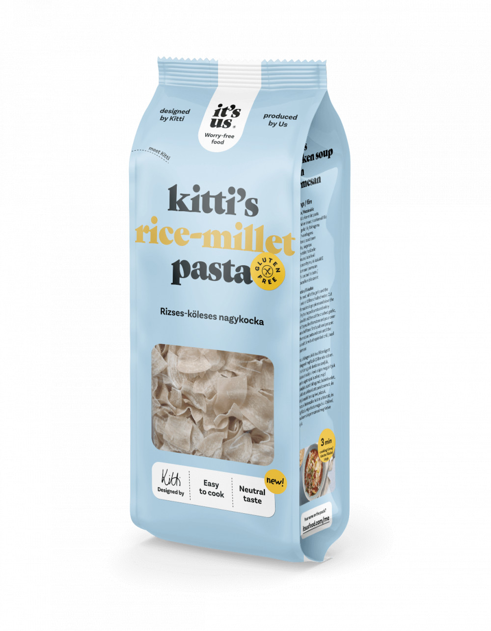 It's Us Kitti's gluténmentes rizses-köleses nagy kocka 200 g