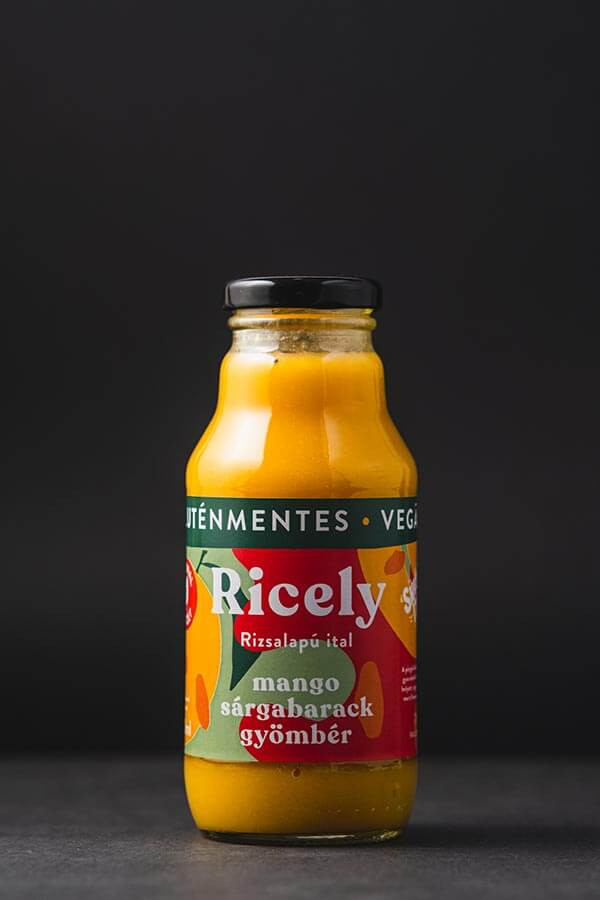 Ricely mangó-sárgabarack-gyömbér rizsalapú gyümölcsös ital 330 ml