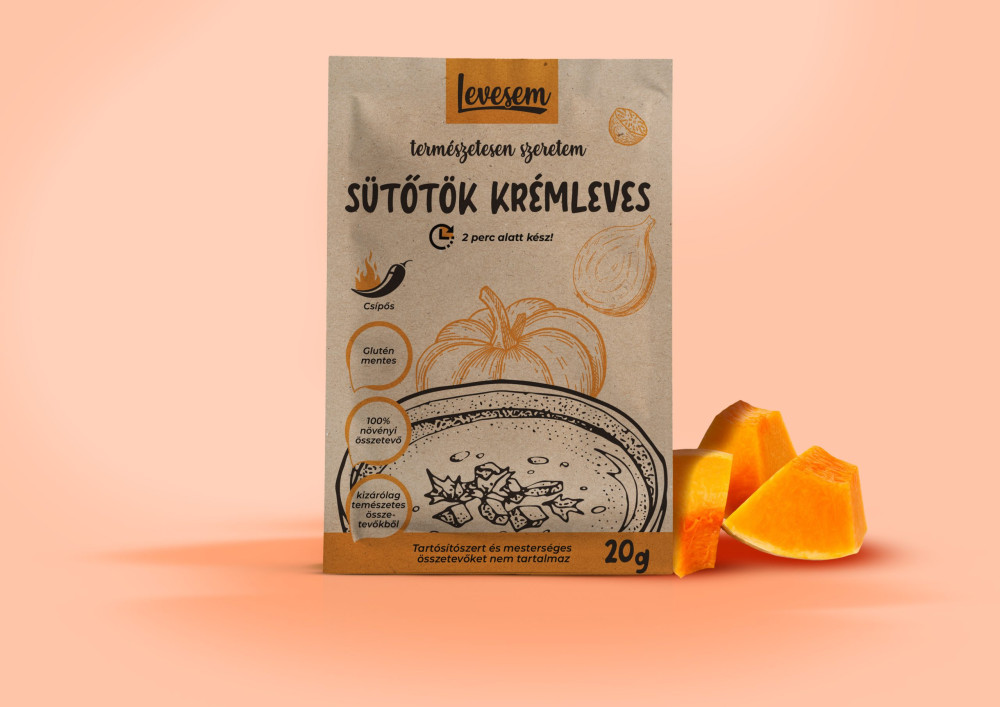 Levesem gluténmentes sütőtök krémleves 20 g