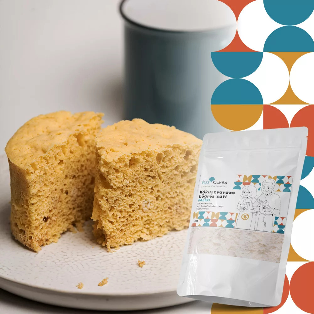 Éléskamra gluténmentes kókuszvarázs bögrés süti 52 g