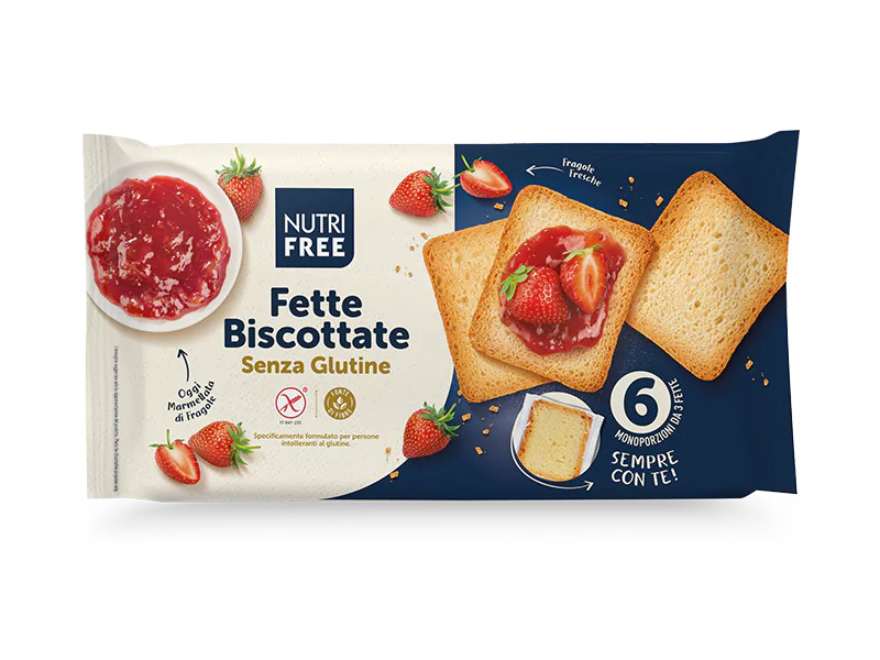 Nutri Free Fette biscottate kétszersült 225 g