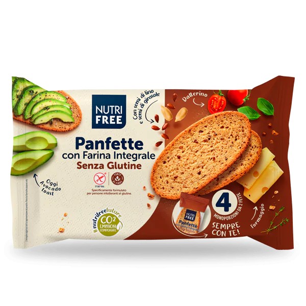 Nutri Free Panfette Integrale gluténmentes korpás szeletelt kenyér 300 g