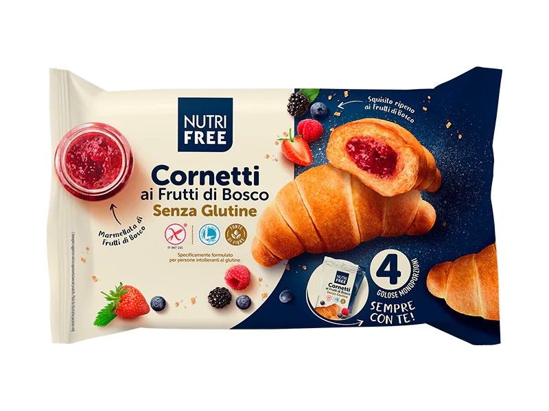 Nutri Free gluténmentes erdei gyümölccsel töltött croissant 240 g