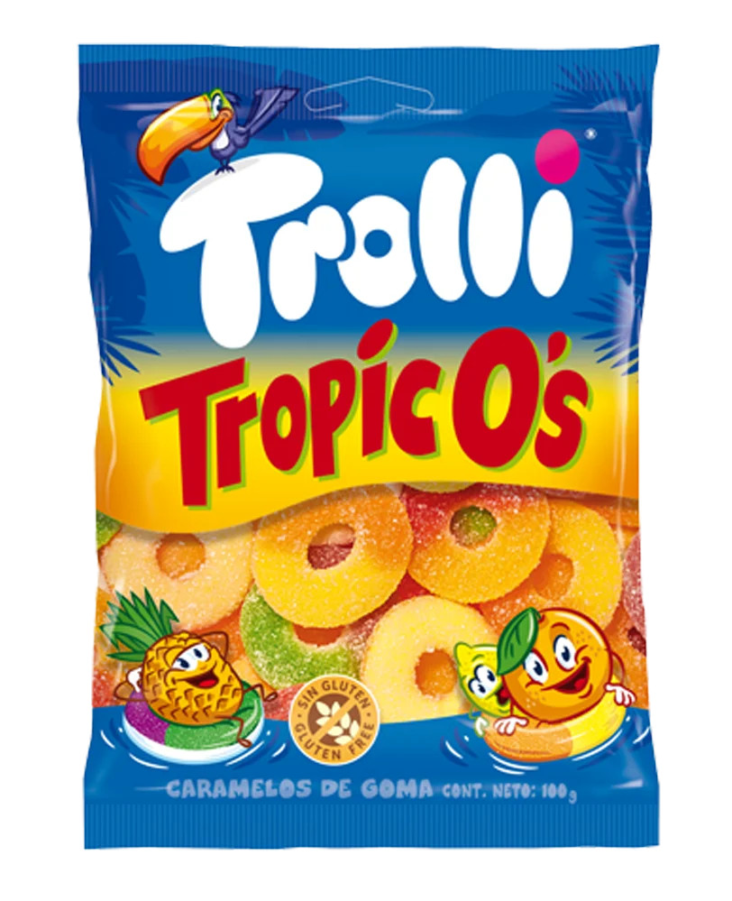 Trolli gluténmentes Tropico's gumicukor 100 g