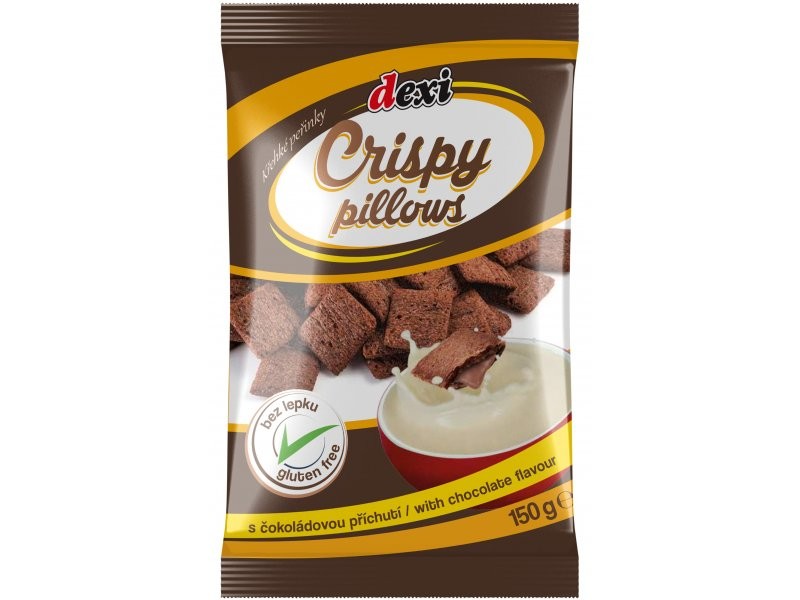 Dexi gluténmentes csokoládé ízesítésű párnák 150 g
