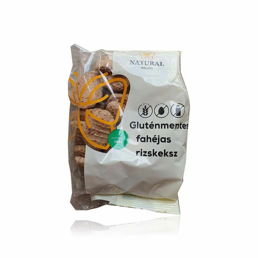 Natural gluténmentes fahéjas rizskeksz 150 g