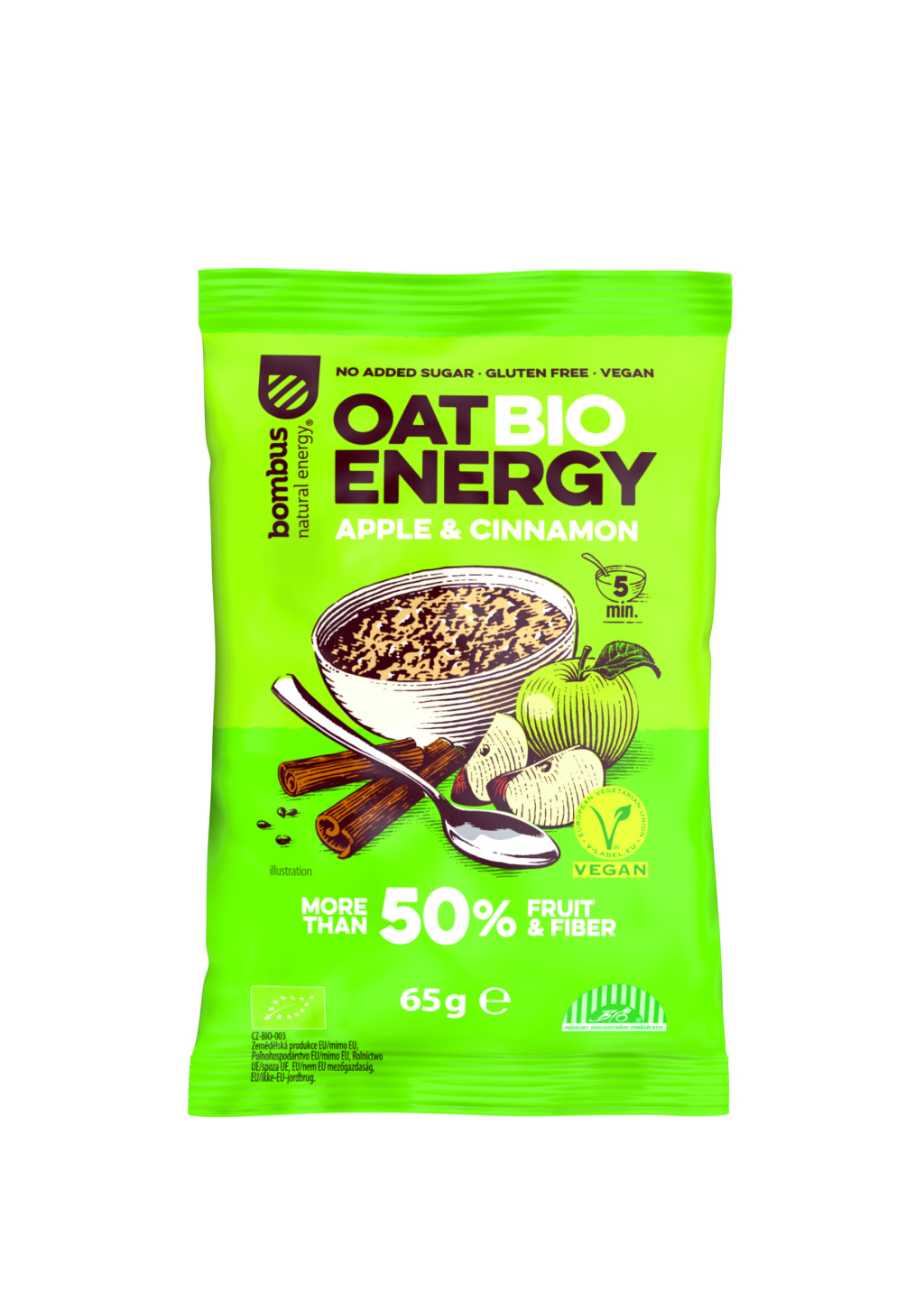 Bombus Oat BIO E. zabkása alma és fahéj 65 g