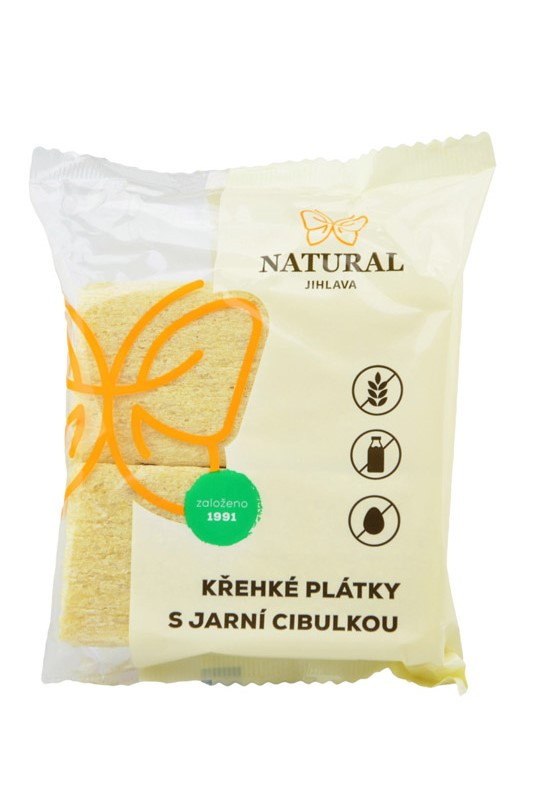 Natural gluténmentes extrudált úhagymás rizsszeletek 75 g