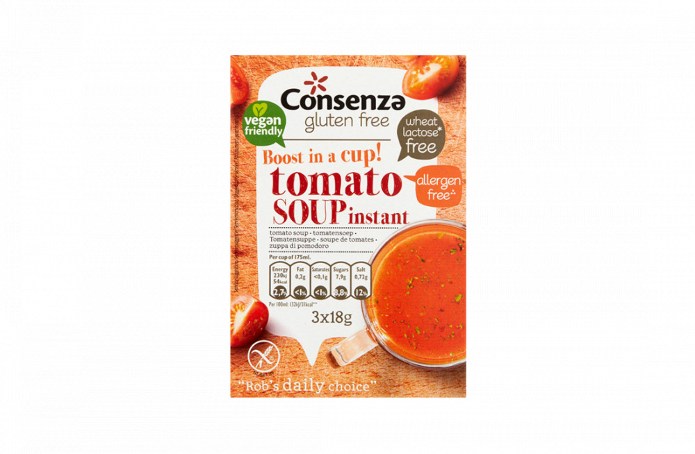 Consenza vegán, gluténmentes instant paradicsomleves 54 g